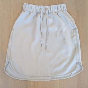 Lululemon Athletica On The Fly Cream Sport Skirt